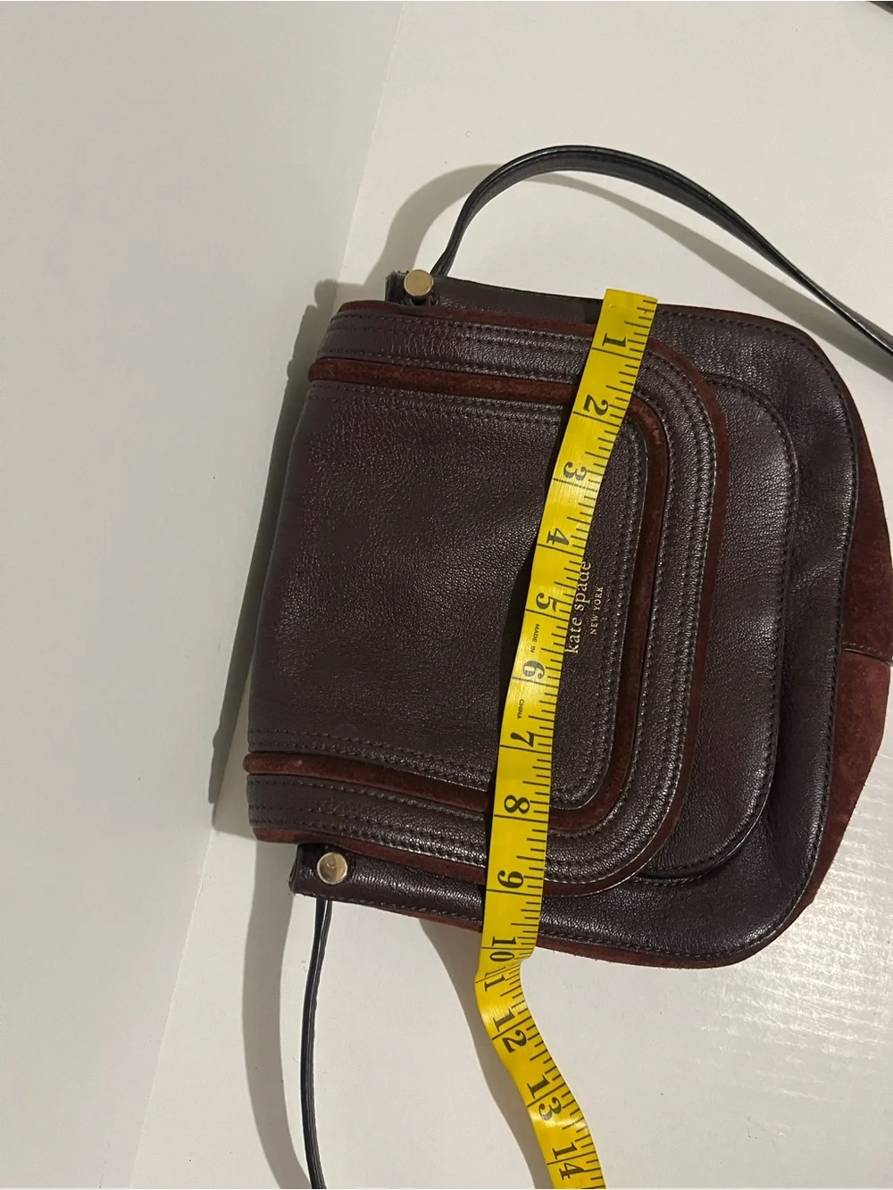 kate spade New York Pratt Rianne Leather Crossbody Bag in Deep Burgundy